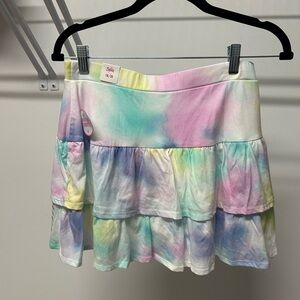 Justice Pastel Tie-Dye Mini Skirt